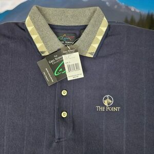 Vintage Greg Norman Golf Shirt Mens Small S The Point‎ Club NOS New Tags 1990s